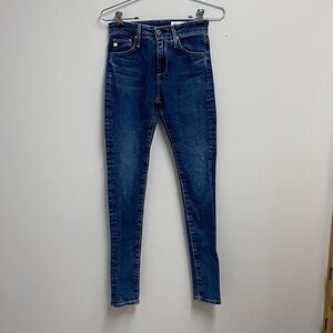 AG Los Angeles high rise skinny Farrah Blue Women's Jeans size 23